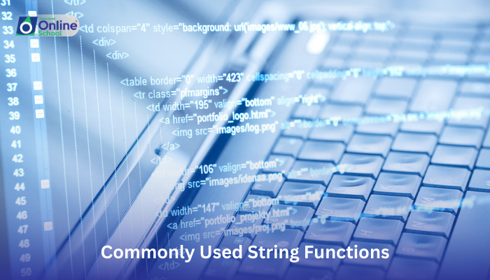 Lesson 12: Commonly Used String Functions